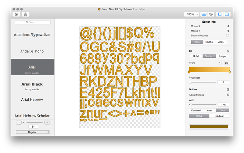 Glyph Designer 2.1 for Mac|Mac版下载 | 字体设计工具