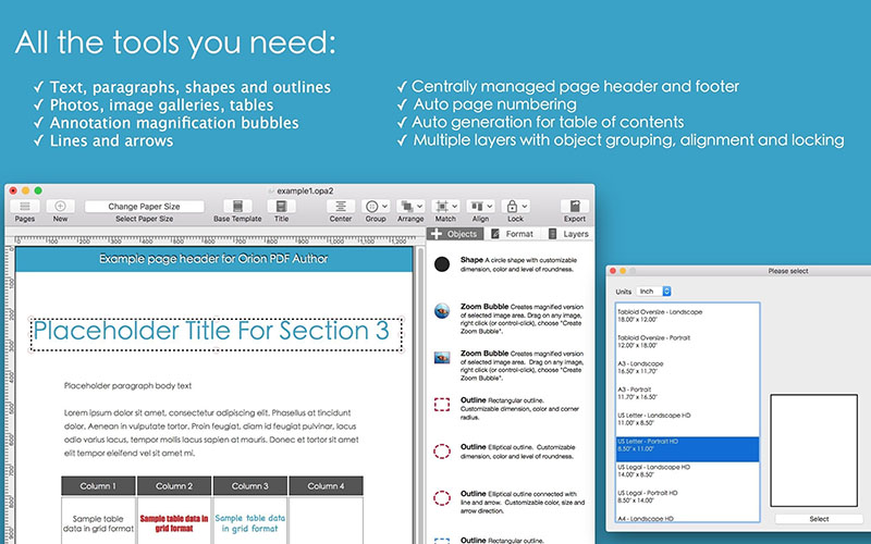 Orion PDF Author 2 2.30 for Mac|Mac版下载 | PDF说明书/手册/用户指南制作工具