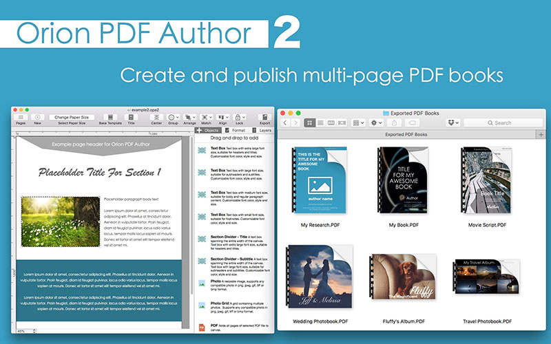Orion PDF Author 2 2.30 for Mac|Mac版下载 | PDF说明书/手册/用户指南制作工具