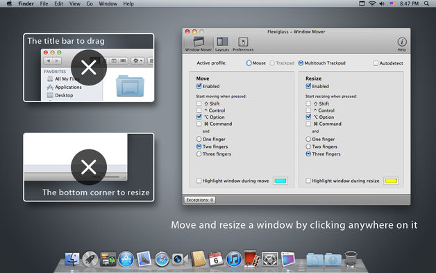 Flexiglass 1.7 for Mac|Mac版下载 | 应用窗口管理工具