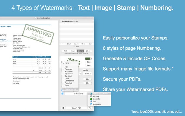 PDF Watermarker 3.9 for Mac|Mac版下载 | 为PDF添加水印