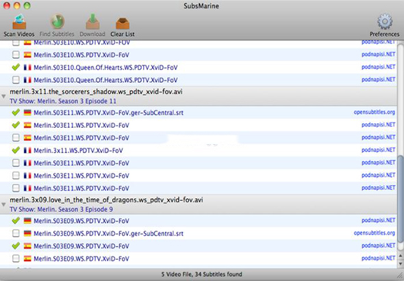 SubsMarine 1.3 for Mac|Mac版下载 | 视频字幕搜索工具