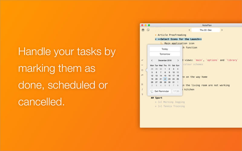 NotePlan 1.6.30 for Mac|Mac版下载 | Markdown 日历