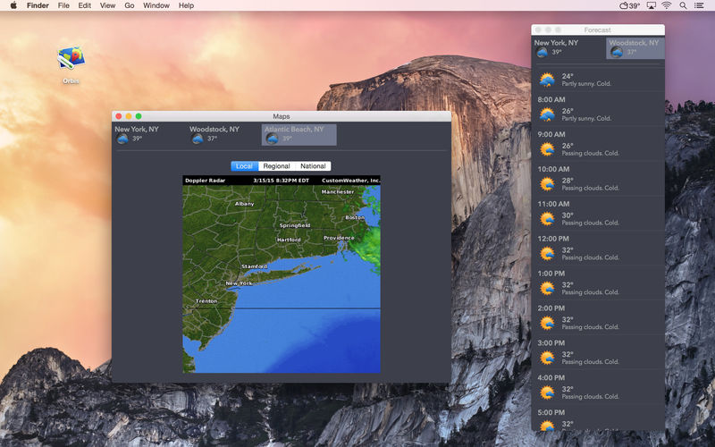 Orbis 5.0.1 for Mac|Mac版下载 | 菜单栏天气工具