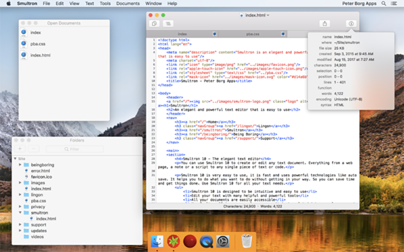 Smultron 10 - Text editor 10.1.8 for Mac|Mac版下载 | 文本编辑器