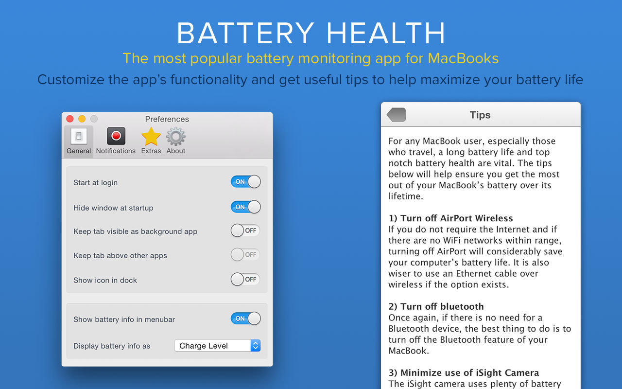 Battery Health 6.0 for Mac|Mac版下载 | 电池健康状况监控