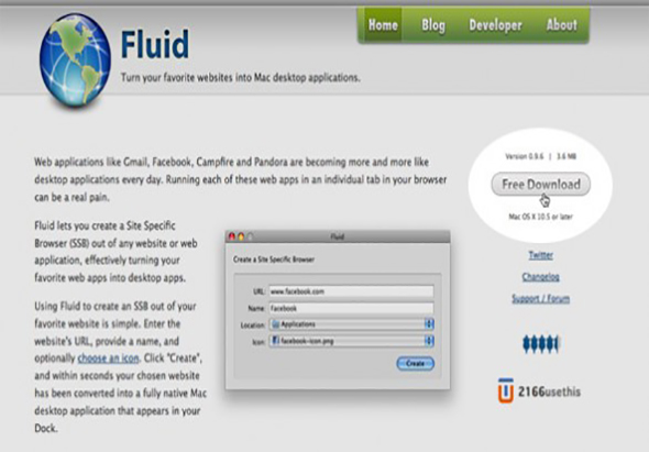 Fluid 2.0.1 for Mac|Mac版下载 | 将您喜爱的网站转化成APP