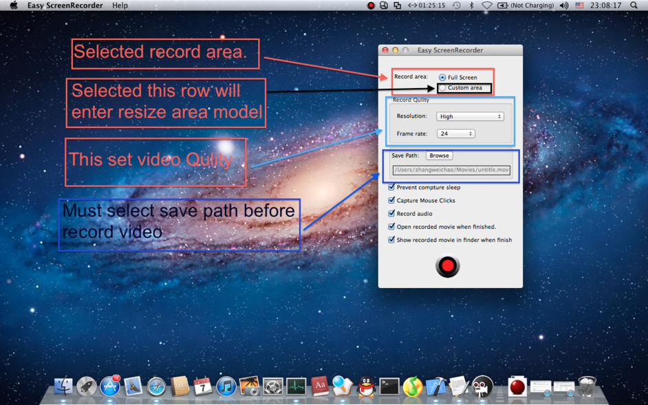 Easy Screen Recorder HD 2.1.1 for Mac|Mac版下载 | 桌面视频录制软件