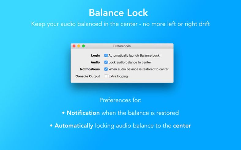 Balance Lock 1.0.5 for Mac|Mac版下载 | 保持音频声道居中