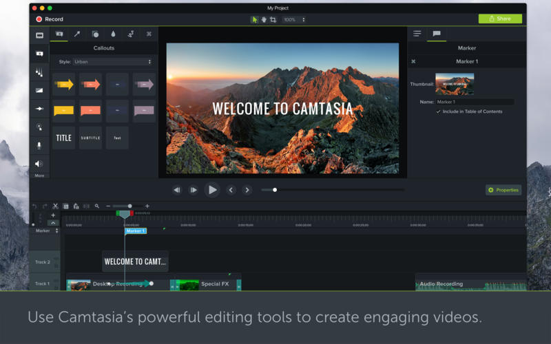 Camtasia 3 3.1.5 for Mac|Mac版下载 | 全功能视频编辑器和屏幕录制程序