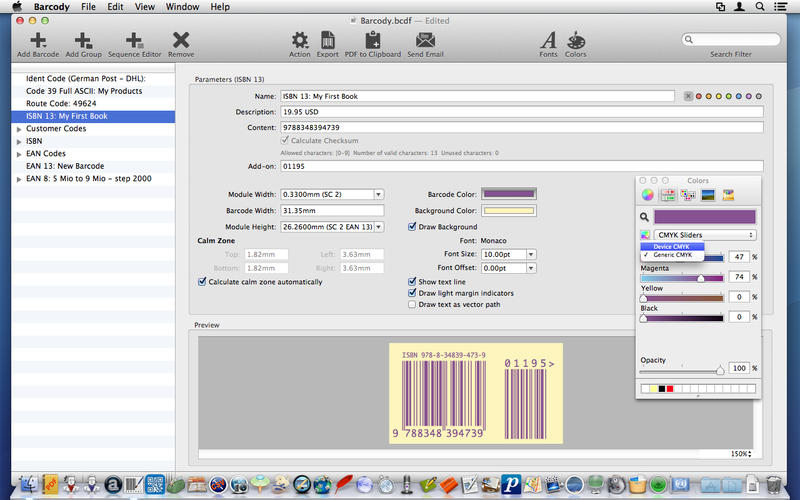 Barcody 3 3.16 for Mac|Mac版下载 | 条形码制作生成工具