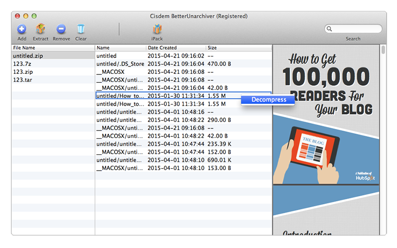 Cisdem BetterUnarchiver 2.1.0 for Mac|Mac版下载 | 压缩解压缩软件