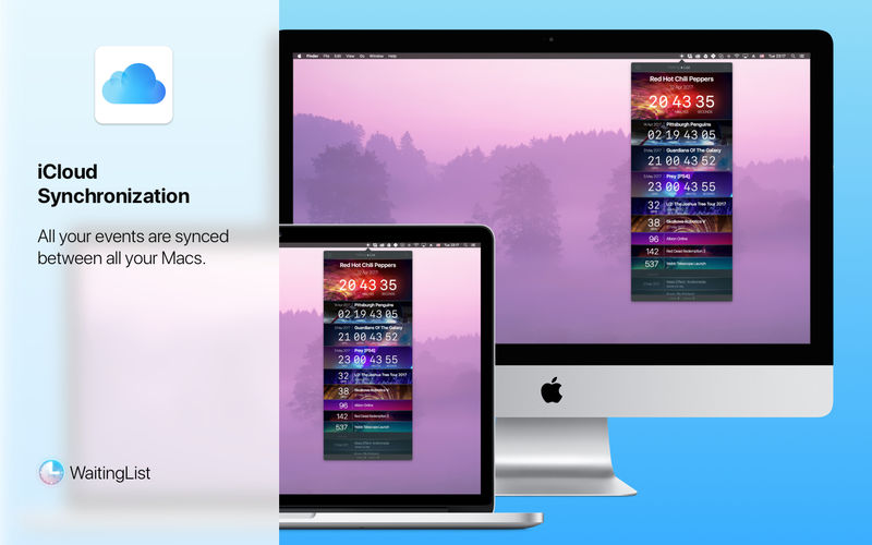 WaitingList 1.2.3 for Mac|Mac版下载 | 事件倒计时定时器