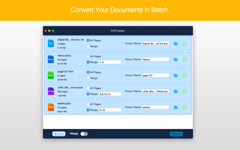 PDFCreator-Batch Create PDF Files 4.0.0 for Mac|Mac版下载 | PDF创建软件