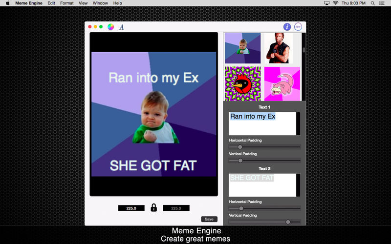Meme Engine: Create your own memes 2.3 for Mac|Mac版下载 | 表情包创建工具