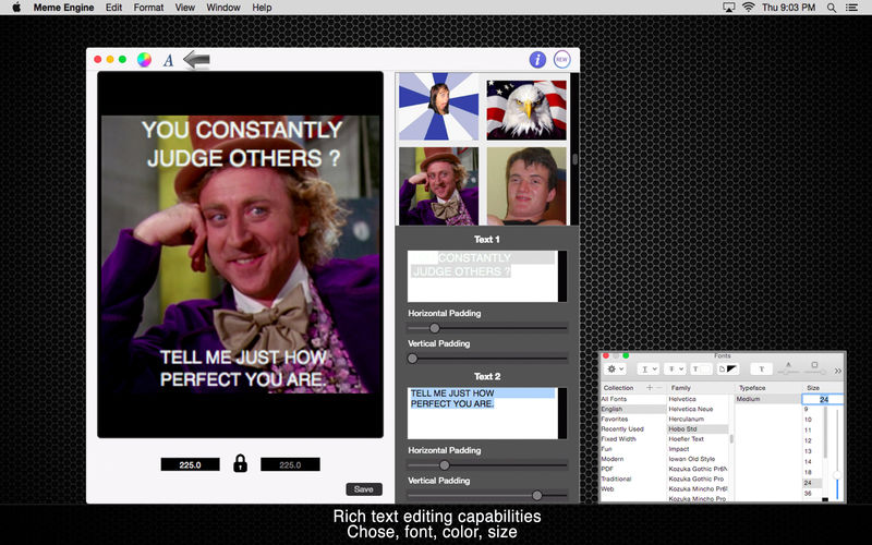 Meme Engine: Create your own memes 2.3 for Mac|Mac版下载 | 表情包创建工具