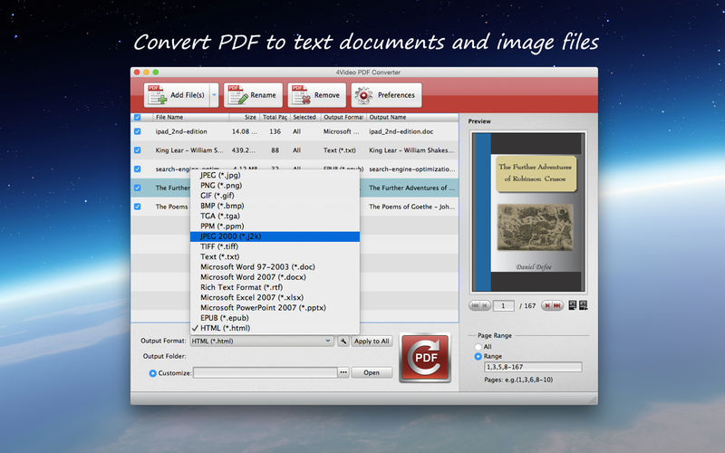 4Video PDF File Converter - To Word 3.3.11 for Mac|Mac版下载 | 最好的PDF到Word/PPT/Text 转换器