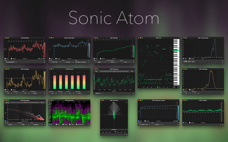 Sonic Atom - RT Audio Analysis 1.4.2 for Mac|Mac版下载 | RT音频分析