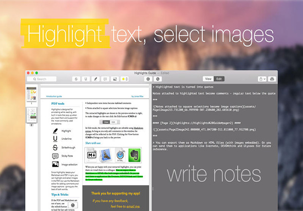 Highlights 1.5.1 for Mac|Mac版下载 | pdf文本提取工具