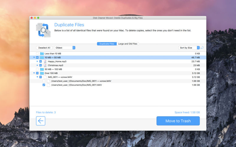 Disk Cleaner Movavi: Delete Duplicates & Big Files 1.0 for Mac|Mac版下载 | 磁盘清理软件