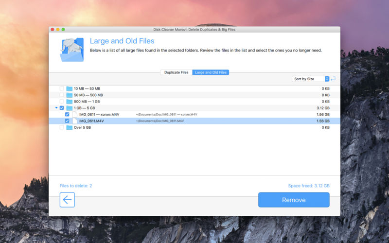 Disk Cleaner Movavi: Delete Duplicates & Big Files 1.0 for Mac|Mac版下载 | 磁盘清理软件