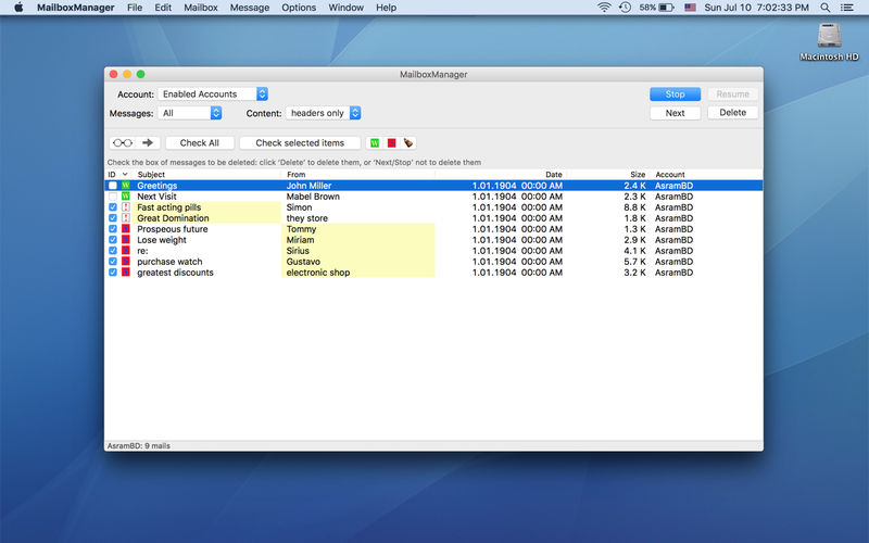 MailboxManager 2.2.5 for Mac|Mac版下载 | Pop3邮箱管理工具