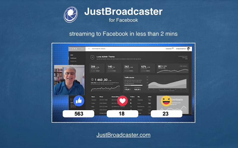 JustBroadcaster for Facebook 1.8.8 for Mac|Mac版下载 | 视频捕获应用