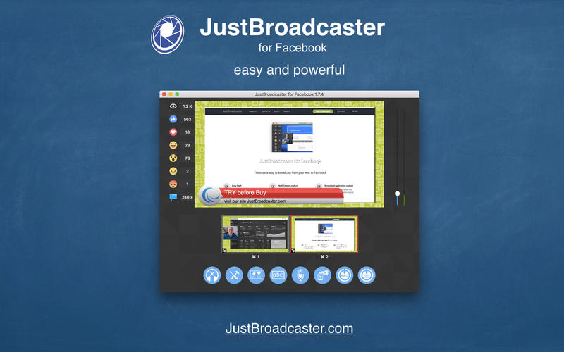 JustBroadcaster for Facebook 1.8.8 for Mac|Mac版下载 | 视频捕获应用