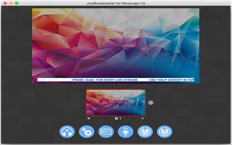 JustBroadcaster for Periscope 1.0 for Mac|Mac版下载 | 直播工具