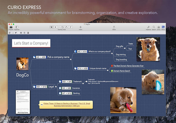 Curio Express 11.4 for Mac|Mac版下载 | 笔记思维导图应用