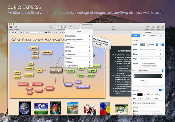 Curio Express 11.4 for Mac|Mac版下载 | 笔记思维导图应用