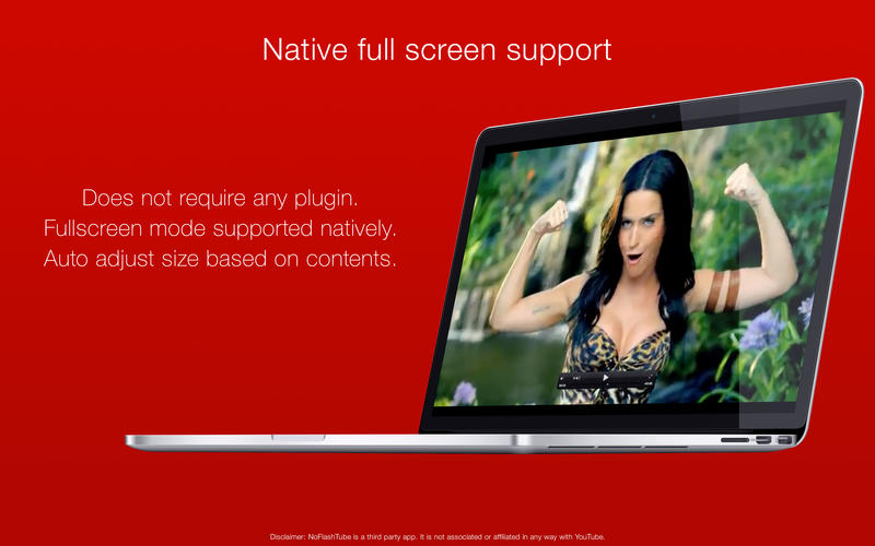 NoFlashTube - A player for YouTube 2.2.0 for Mac|Mac版下载 | 在线视频播放器软件