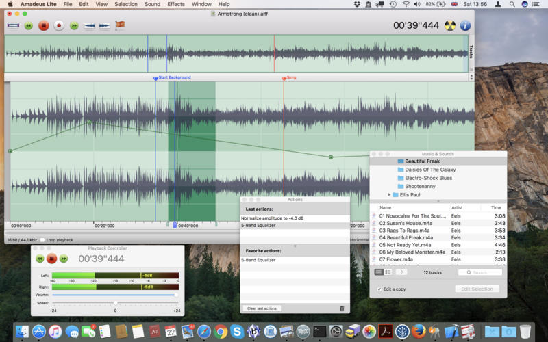 Amadeus Lite 2.4.1 for Mac|Mac版下载 | 多轨音频编辑器