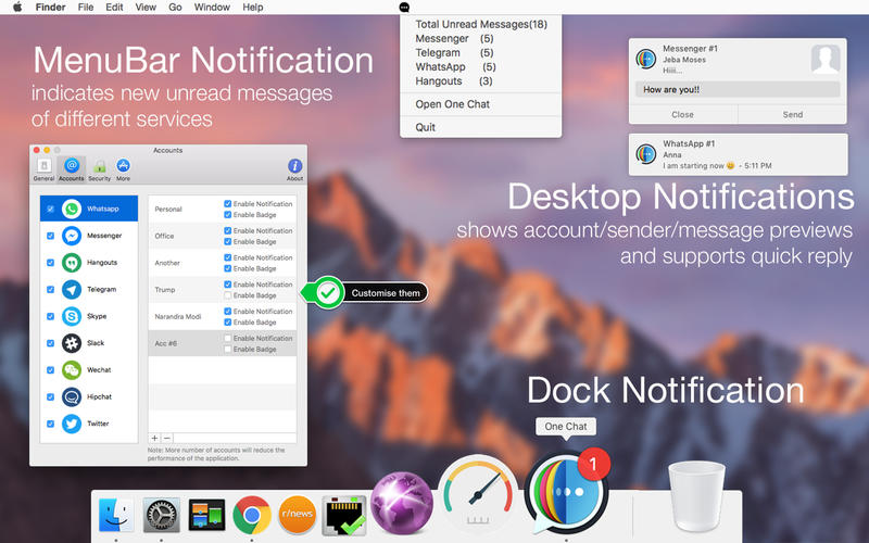 一个聊天 - 一个一个Messenger的桌面专业版 3.7 for Mac|Mac版下载 | 