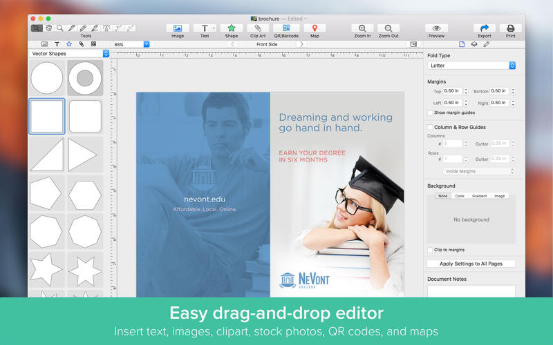 Brochure Maker - Design beautiful brochures 1.1.0 for Mac|Mac版下载 | 手册制作工具