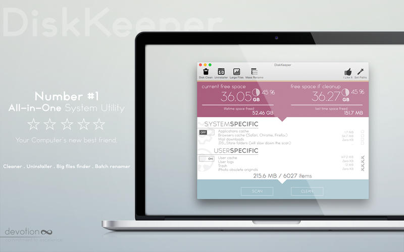 DiskKeeper 1.9.17 for Mac|Mac版下载 | 磁盘清理软件