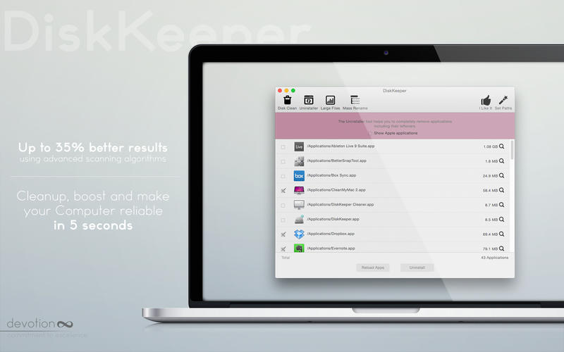 DiskKeeper 1.9.17 for Mac|Mac版下载 | 磁盘清理软件