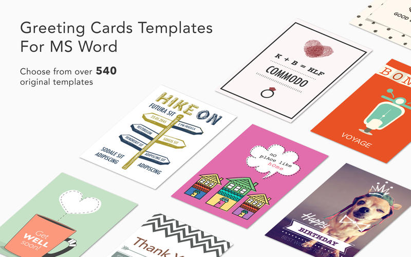 Greeting Card Expert - Templates for MS Word 2.1 for Mac|Mac版下载 | 