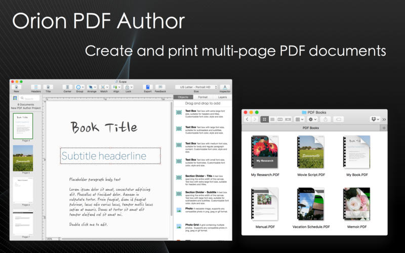 Orion PDF Author 2.98 for Mac|Mac版下载 | 