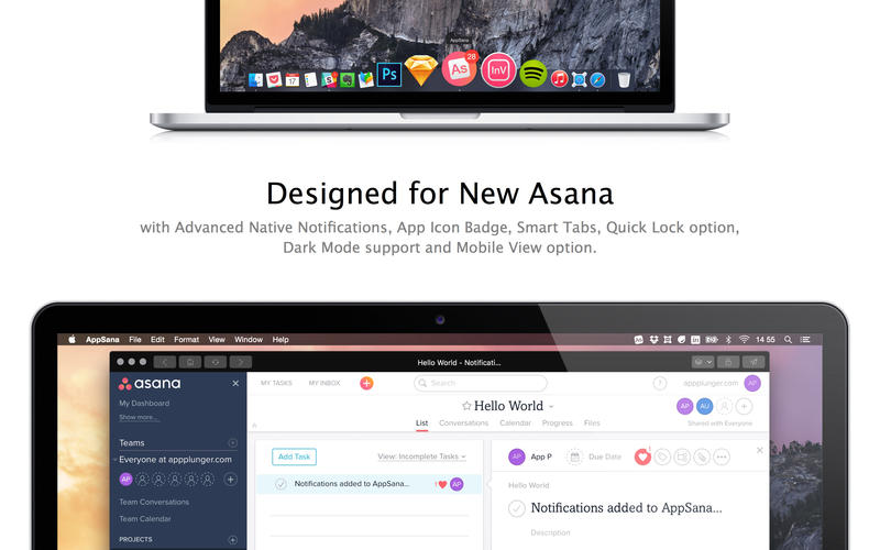AppSana for Asana with Notifications 2.8 for Mac|Mac版下载 | 