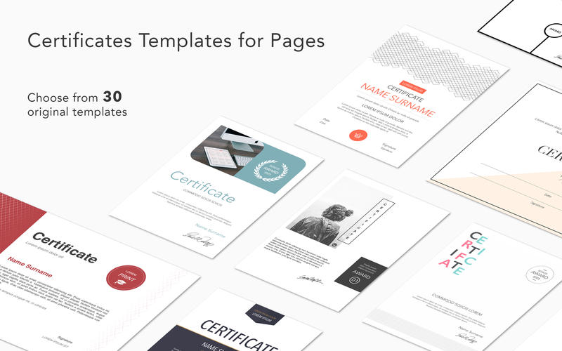 Certificates Templates for Pages 1.1.0 for Mac|Mac版下载 | 