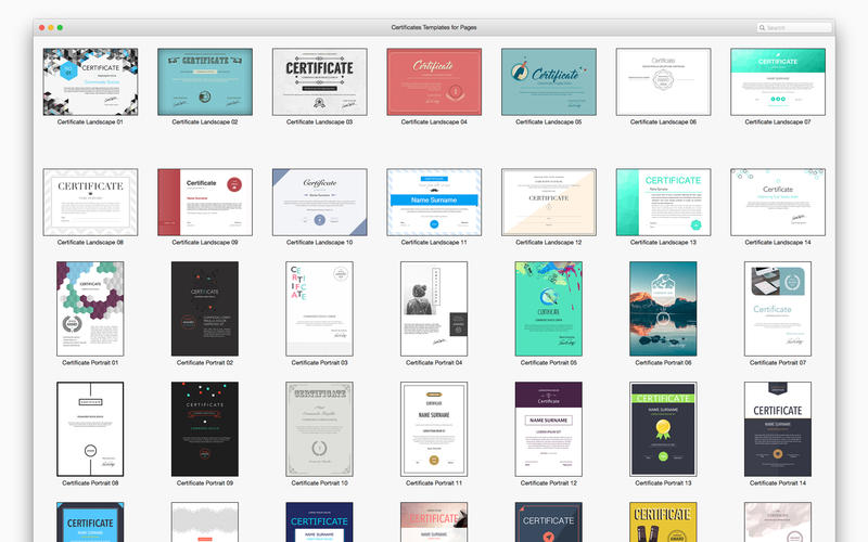 Certificates Templates for Pages 1.1.0 for Mac|Mac版下载 | 