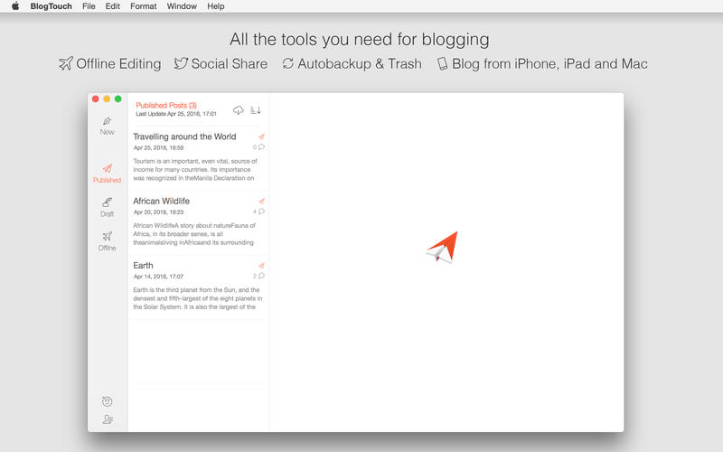 BlogTouch for Blogger 2.1.0 for Mac|Mac版下载 | 