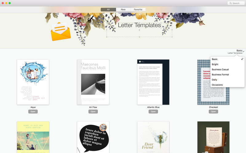 Letter Templates for Pages 4.1.2 for Mac|Mac版下载 | 