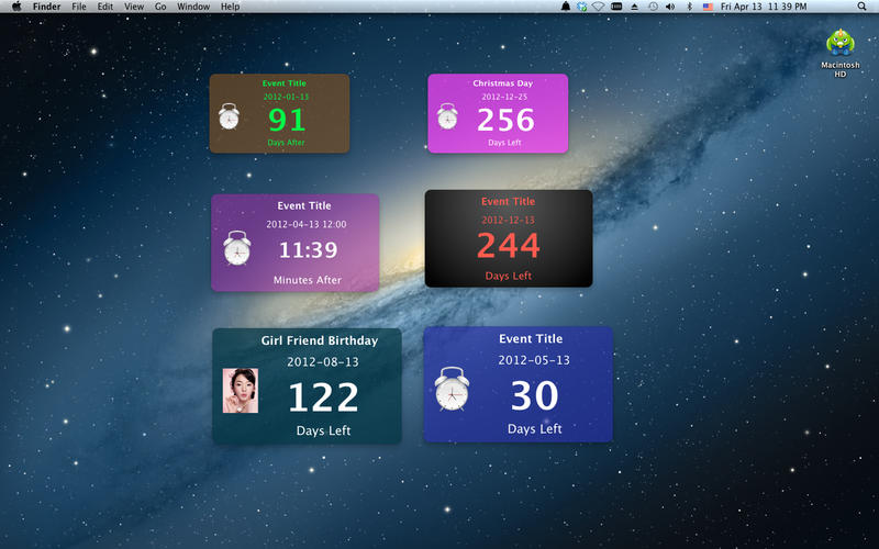 Countdown widget 6.3 for Mac|Mac版下载 | 