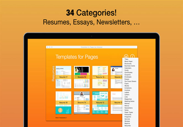 Templates for Pages (by Nobody) 2.3 for Mac|Mac版下载 | 