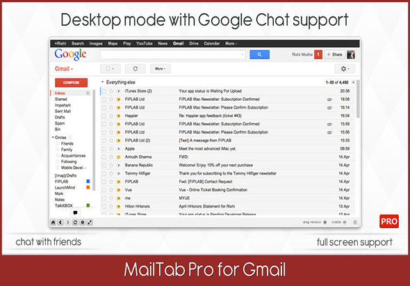 Mailtab Pro for GMail 7.7 for Mac|Mac版下载 | 