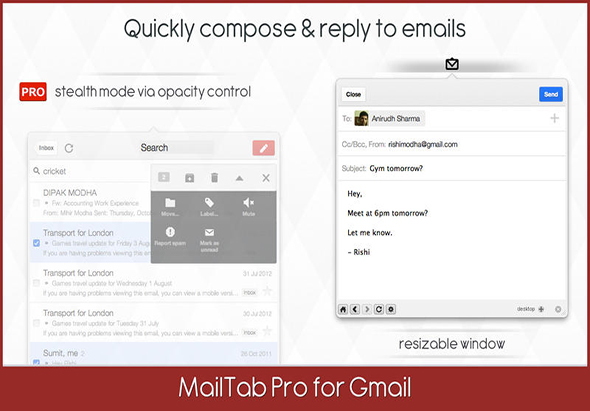 Mailtab Pro for GMail 7.7 for Mac|Mac版下载 | 