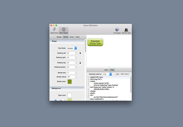 Quick CSS Button 1.5.1 for Mac|Mac版下载 | 