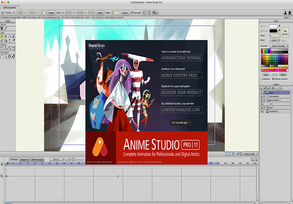 Anime Studio Pro 11.2.1 for Mac|Mac版下载 | 